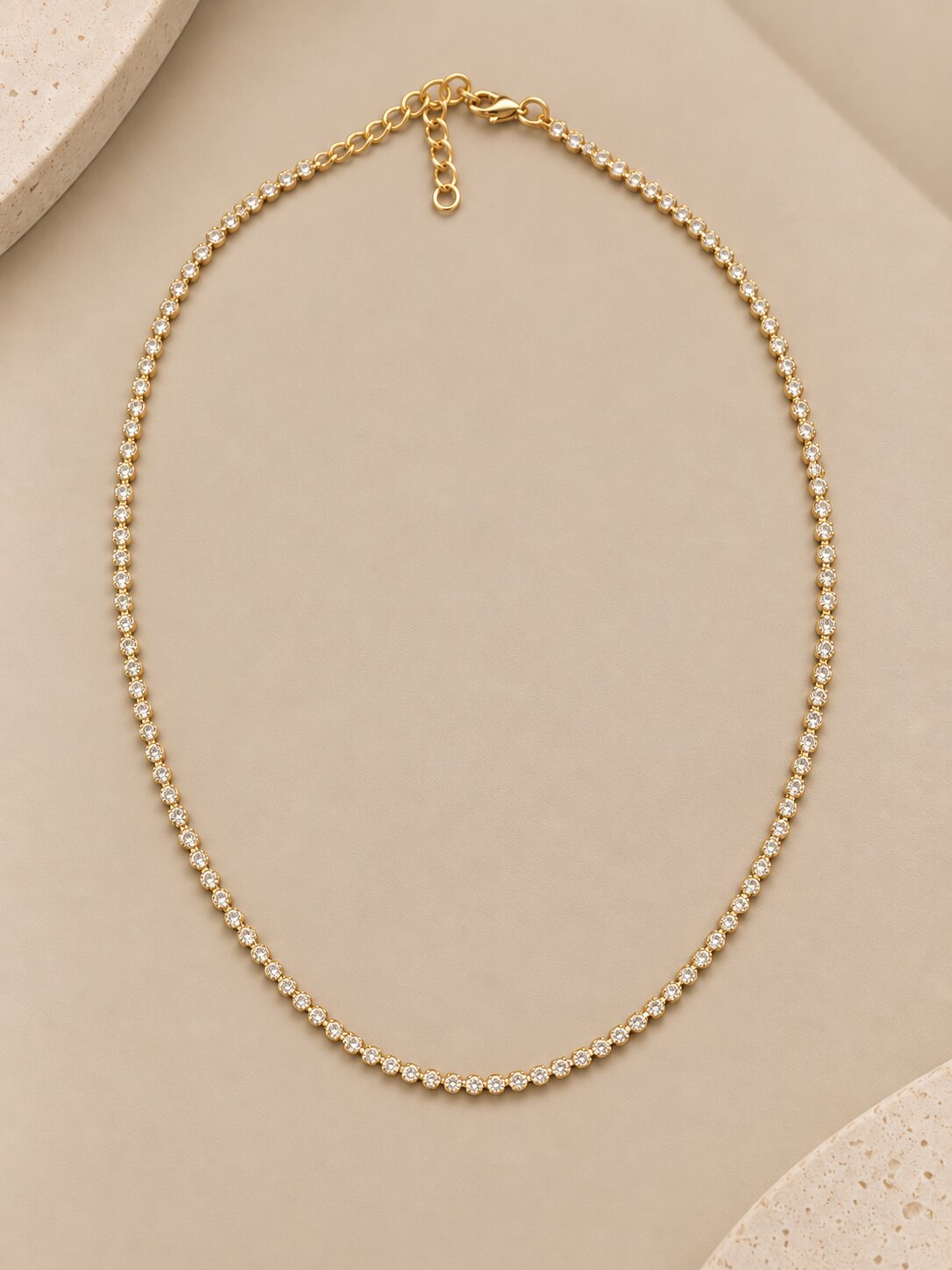 Colar Choker Riviera Cristal redonda