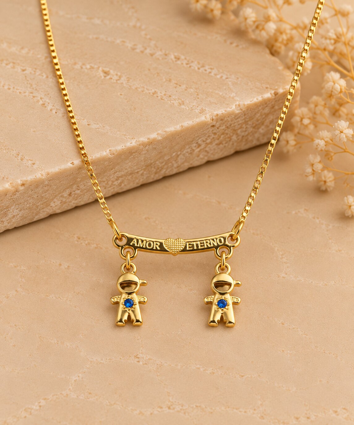 Colar Filhos com Dois Meninos