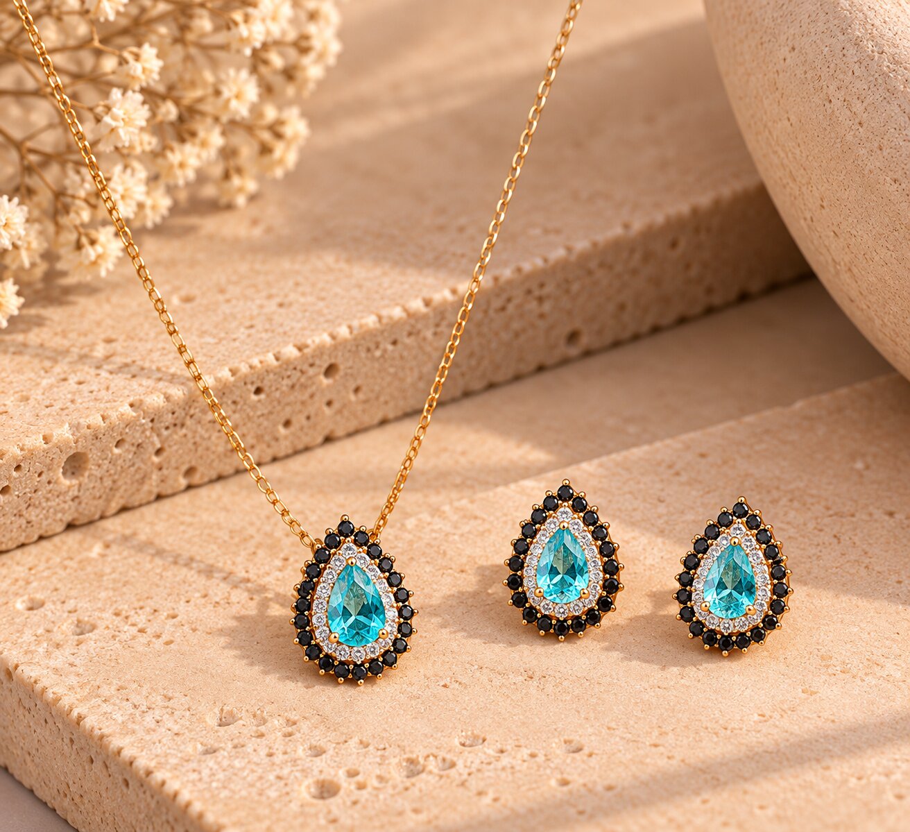 Conjunto Gota Turmalina