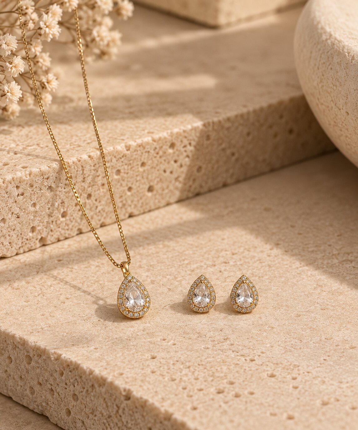 Conjunto Gota Cravejado