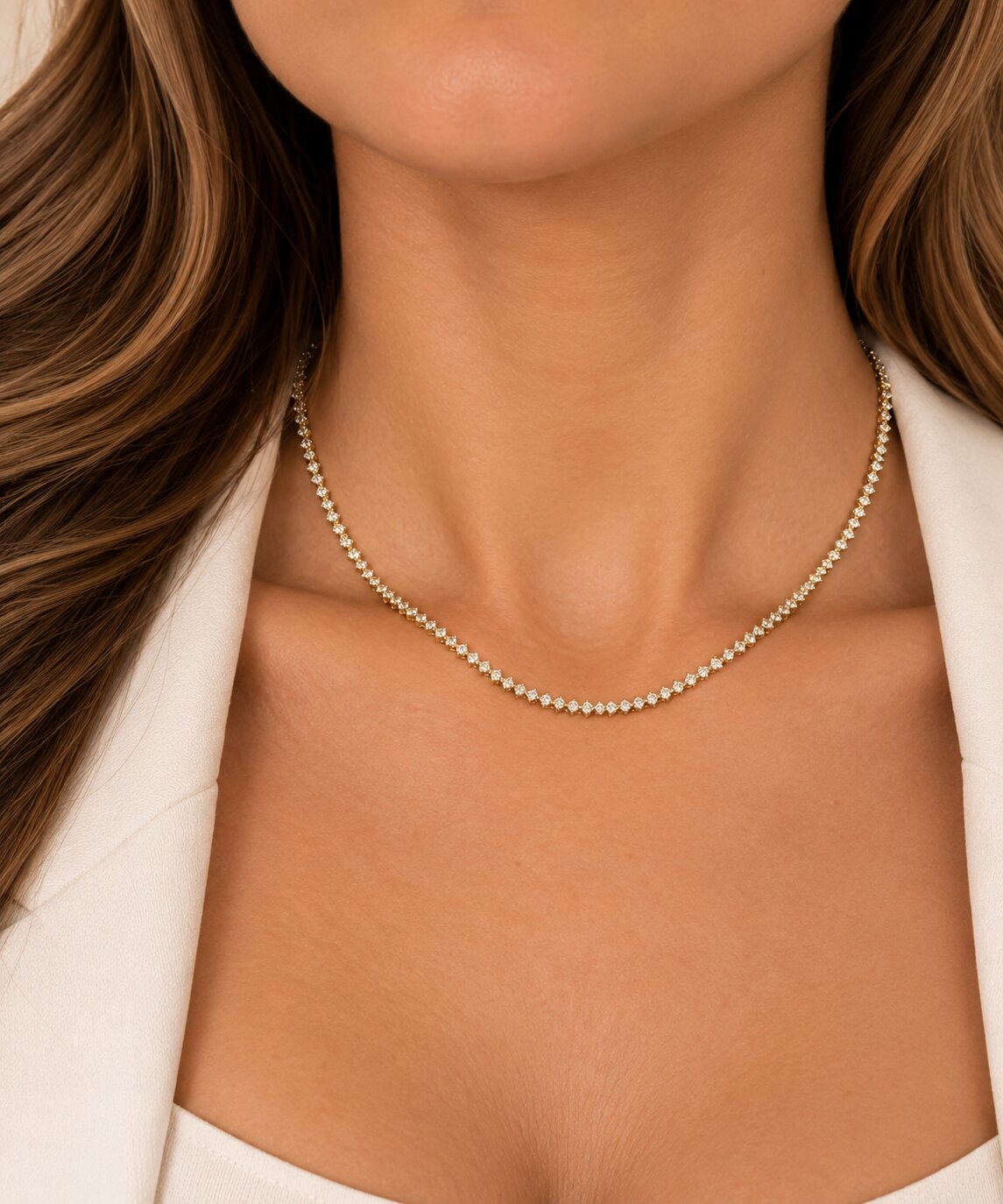 Colar Choker Navete