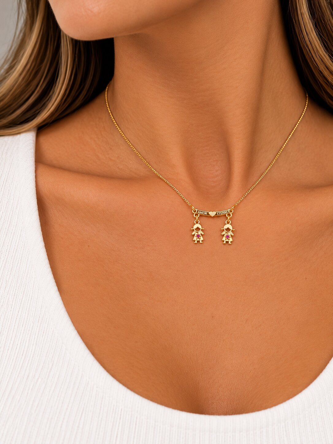 Colar Filhas com Duas Meninas
