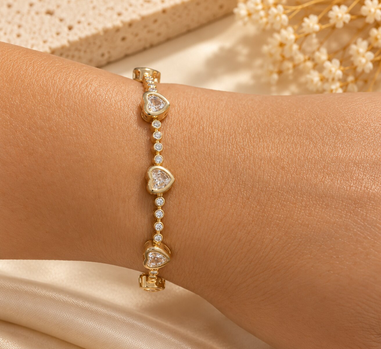 Pulseira Riviera Corações